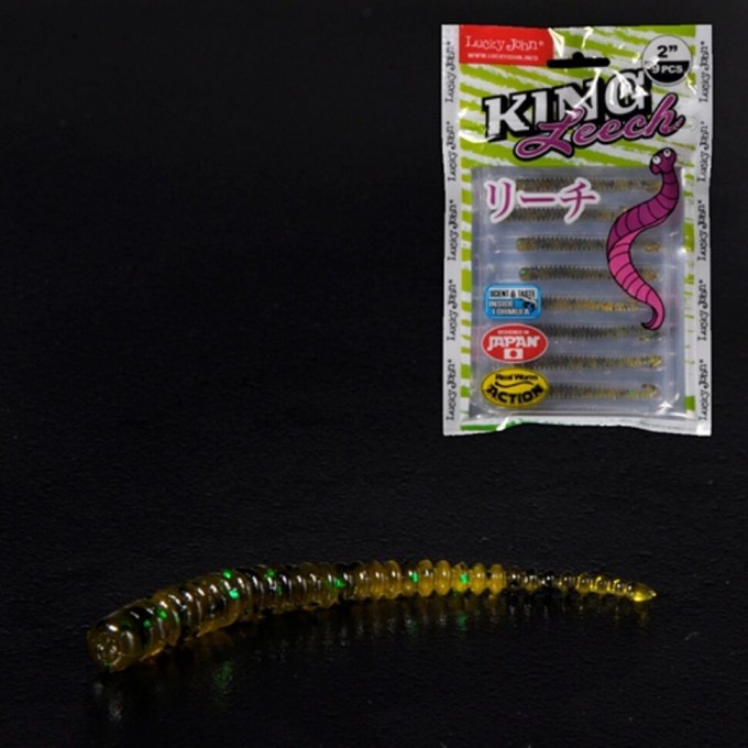 Слаги съедобные искусственные LUCKY JOHN PRO SERIES KING LEECH 2in (5 см), цвет pa19, 9шт. 140152-PA19 Слаги съедобные искусственные LUCKY JOHN PRO SERIES KING LEECH 2in (5 см), цвет pa19, 9шт. 140152-PA19