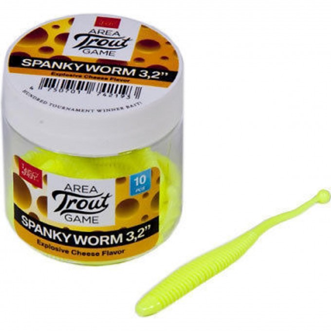 Слаги съедобные искусственные LUCKY JOHN PRO SERIES SPANKY WORM 3.2in (8 см), цвет 071 10Шт. 140161-071 Слаги съедобные искусственные LUCKY JOHN PRO SERIES SPANKY WORM 3.2in (8 см), цвет 071 10Шт. 140161-071