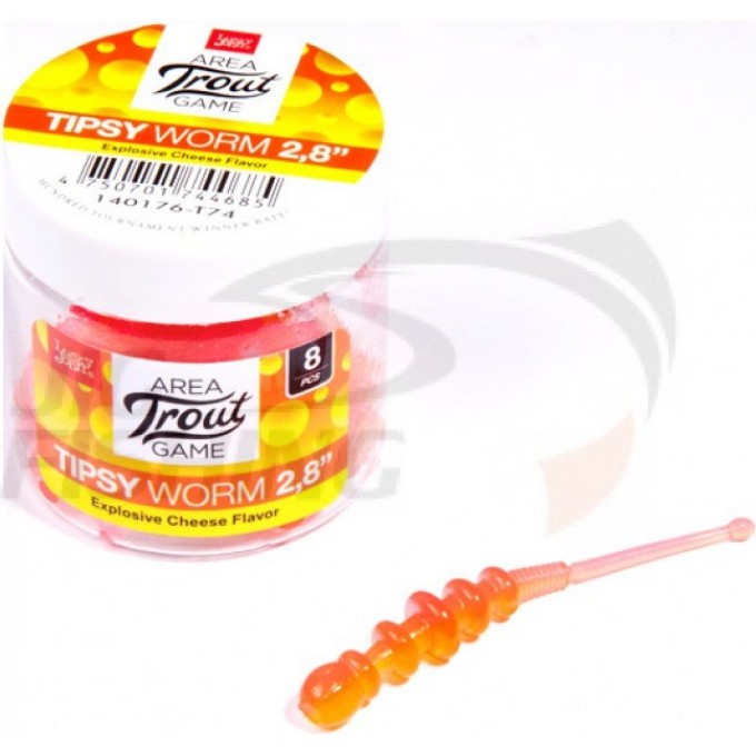 Слаги съедобные искусственные LUCKY JOHN PRO SERIES TIPSY WORM 2,8 in (71 мм), цвет T74, 8 шт 140176-T74 Слаги съедобные искусственные LUCKY JOHN PRO SERIES TIPSY WORM 2,8 in (71 мм), цвет T74, 8 шт 140176-T74
