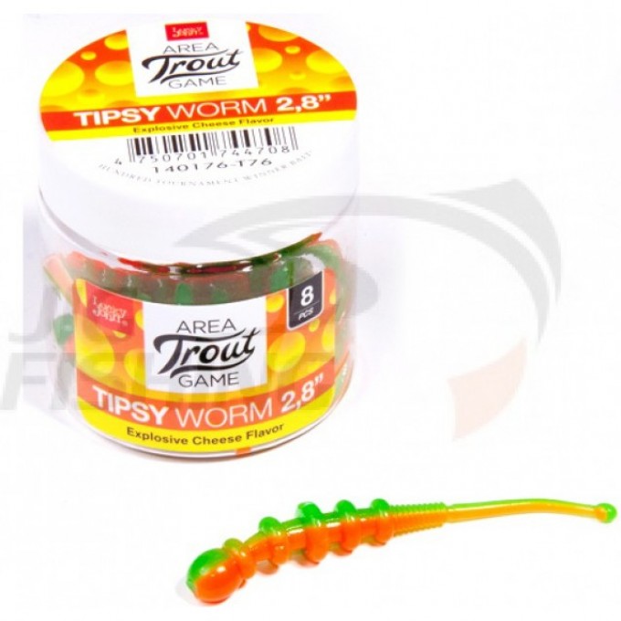 Слаги съедобные искусственные LUCKY JOHN PRO SERIES TIPSY WORM 2,8 in (71 мм), цвет T76, 8 шт 140176-T76 Слаги съедобные искусственные LUCKY JOHN PRO SERIES TIPSY WORM 2,8 in (71 мм), цвет T76, 8 шт 140176-T76