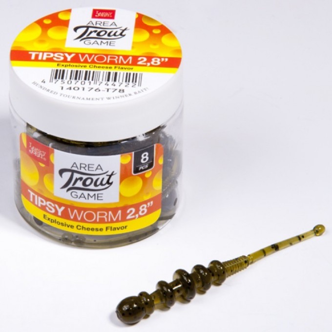Слаги съедобные искусственные LUCKY JOHN PRO SERIES TIPSY WORM 2,8 in (71 мм), цвет T78, 8 шт 140176-T78 Слаги съедобные искусственные LUCKY JOHN PRO SERIES TIPSY WORM 2,8 in (71 мм), цвет T78, 8 шт 140176-T78