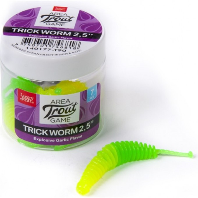 Слаги съедобные искусственные LUCKY JOHN PRO SERIES TRICK WORM 2.0in (51 мм), цвет t90, 10 шт 140160-T90 Слаги съедобные искусственные LUCKY JOHN PRO SERIES TRICK WORM 2.0in (51 мм), цвет t90, 10 шт 140160-T90