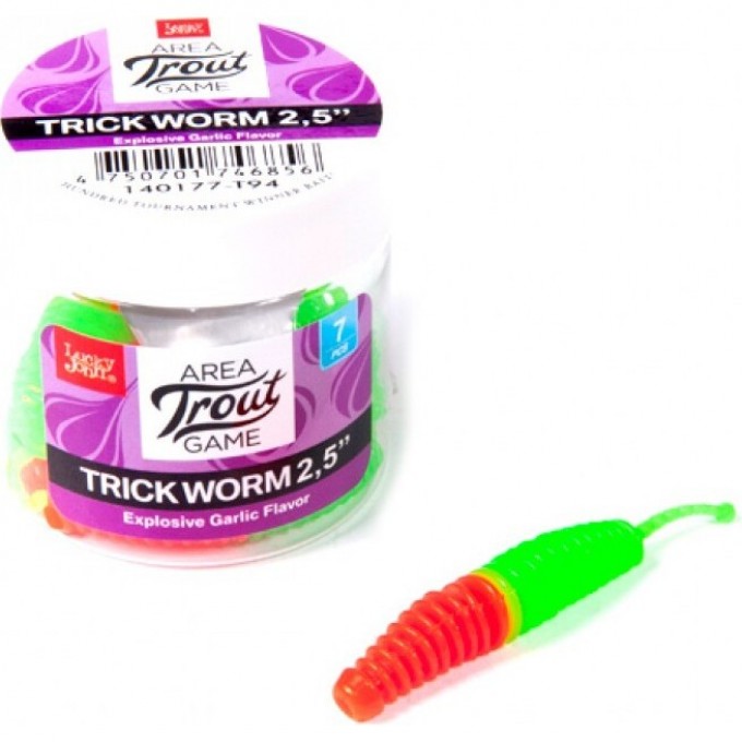 Слаги съедобные искусственные LUCKY JOHN PRO SERIES TRICK WORM 2.0in (51 мм), цвет t94, 10 шт 140160-T94 Слаги съедобные искусственные LUCKY JOHN PRO SERIES TRICK WORM 2.0in (51 мм), цвет t94, 10 шт 140160-T94