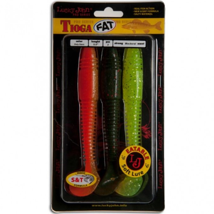 Виброхвост LUCKY JOHN TIOGA FAT 5.8in (147 мм), цвет MIX1, 3 шт. 140148-MIX1 Виброхвост LUCKY JOHN TIOGA FAT 5.8in (147 мм), цвет MIX1, 3 шт. 140148-MIX1